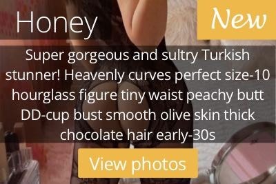 Honey. Super gorgeous and sultry Turkish stunner! Heavenly curves perfect size-10 hourglass figure tiny waist peachy butt DD-cup bust smooth olive skin thick chocolate hair early-30s
